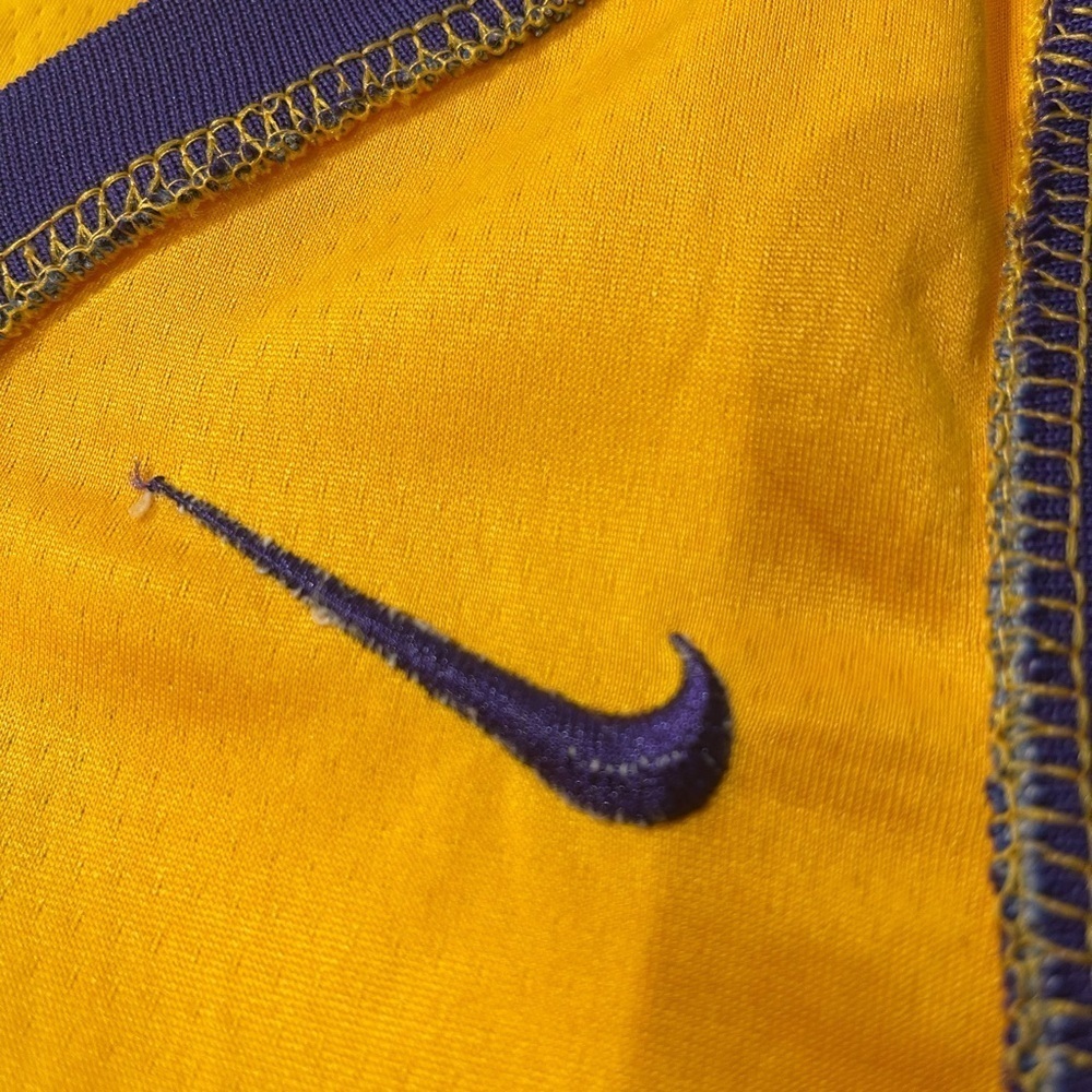 Nike Los Angeles Lakers Lonzo Ball Nba Yellow Jersey Size 52 - Picture 5 of 6